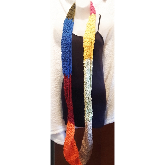 Handmade Crochet Infinity Scarf - Picture 4 of 5